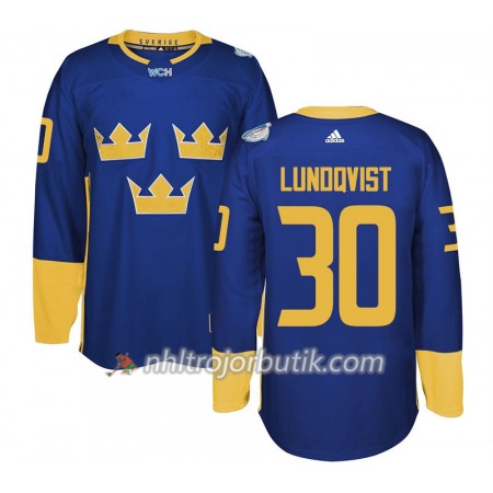Sverige Tröja Henrik Lundqvist 30 World Cup 2016 Lila Premier